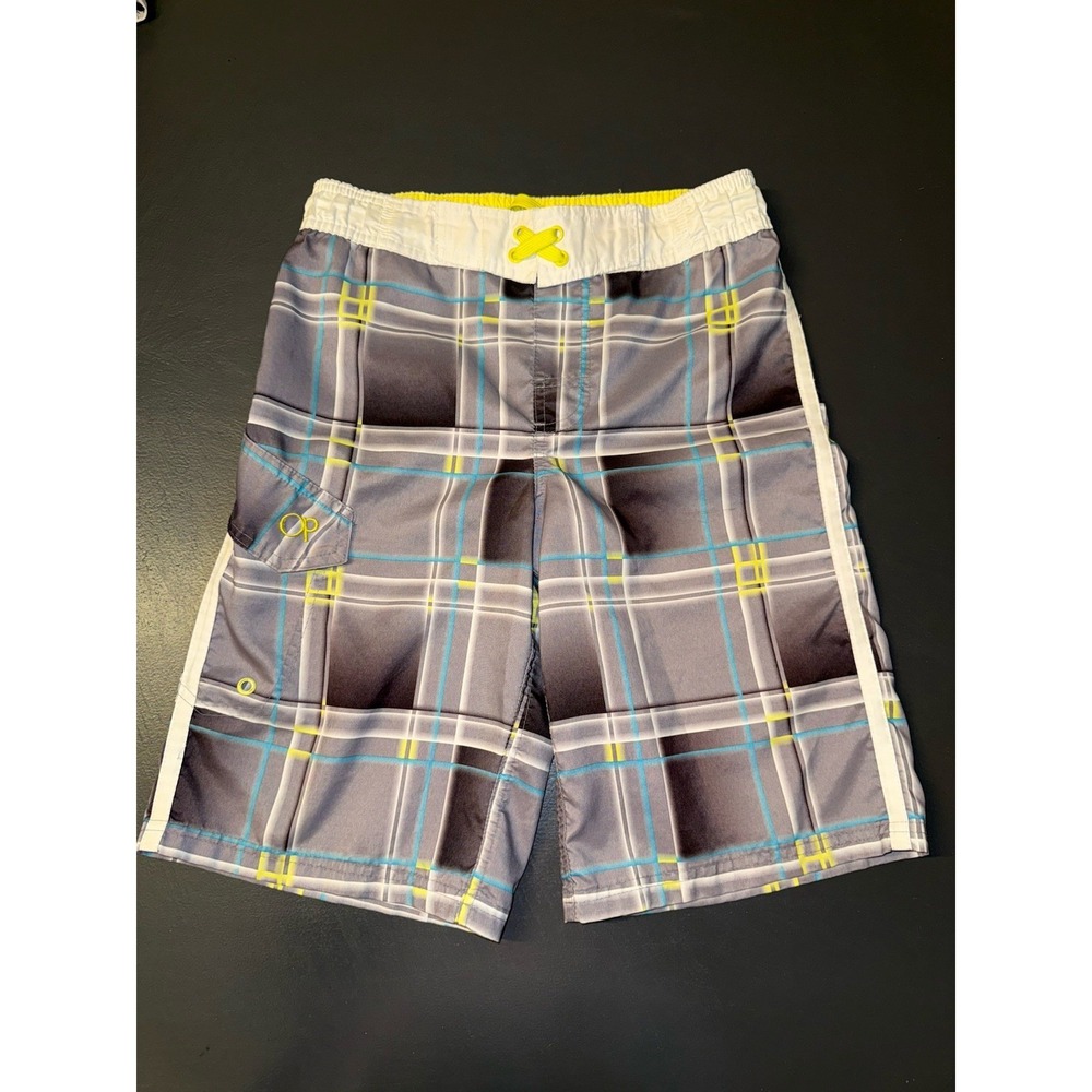 OP Ocean Pacific‎ Swim Trunks Board Shorts Boys Large 10 - 12 Surf Beach Pool